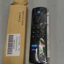 Replacement Firestick Remote Control Fit for Fire Smart TV Stick Lite/4K/4K MAX/4K Plus/HD, Smart TV 3rd Gen/TV Cube(1st/2nd/3rd Gen)/TVs Stick(2nd/3rd Gen) with Voice Controller Green hulu Button (black)