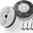 AIR U+ Newly Upgraded Steam Mop Replacement Brush Pads for Shark Steam and Scrub Mop S8201 S8001 S7201 S7000 Series (2 Count) (White)