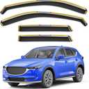 in-Channel Window Rain Guards Fit for Mazda CX5 CX-5 2017 2018 2019 2020 2021 2022 2023 2024 2025 2026, Rain Guards Visors Vent Visors Window Deflector Vent Shades Car Accessories -4 pcs