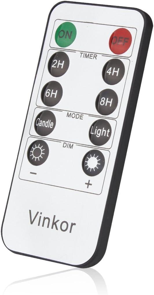 Vinkor flameless Candle Remote Control(ONLY Suitable flameless Candles