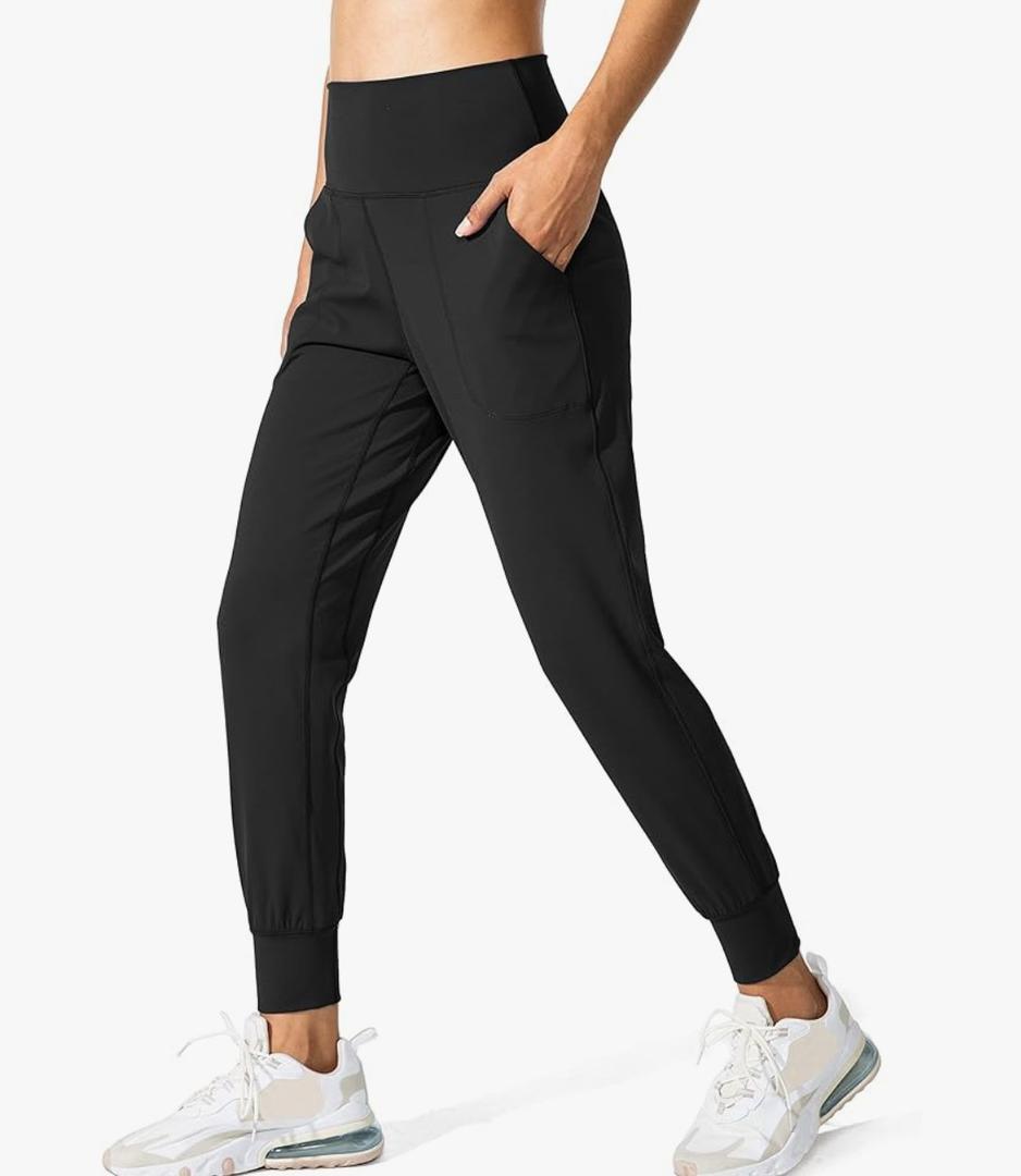 G Gradual Women's Joggers High Waisted Yoga Pants with Pockets Loose Leggings for Women Workout, Athletic, Lounge.M