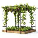 Grape Vine Trellis,Heavy Duty Metal Plant Support Trellis-113L*81W*96H in