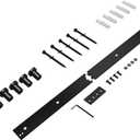 skysen 6ft Barn Door Track Only with Wall Spacer and Screws - Track Extend Kit for Barn Door Hardware, (track-6ft)