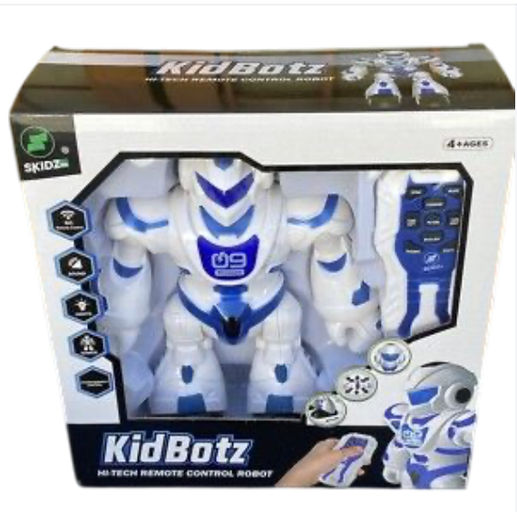 Skidz RC Kid Botz Hi-Tech Remote Control Robot Battery Powered (“AA”) Kids Toy