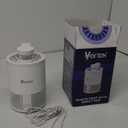 Vortex Indoor Insect Trap - Catcher & Killer for Fruit Flies, Gnat, Mosquito, Moth - UV Light Non Zapper Suction Glue Board - Bug Light Fruit Fly Trap (White)