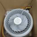 Desk Fans for Bedroom with Light, 16 Inch Table Air Circulator Fans, Oscillating Fan for Whole Room, 70° Vertical and 100° Oscillating, 3 Speeds, 28dB Quiet, for Home,Office,Outdoor, Mini