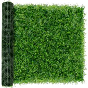 DOPGIB Greenery Faux Grass Wall Backdrop: 72"x144" (72 SQFT) UV-Anti Artificial Green Boxwood Panel for Patio Balcony Privacy & Ivy Fence Covering Privacy, Garden, Backyard Wall Backdrop Decor