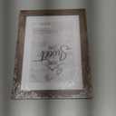 Califortree 5x7 Picture Frame - Can Display Photo 4x6 with Mat, Wood Frame with Shatterproof Plexiglass, Wall & Tabletop Display, Rustic Brown