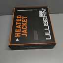 ULUSERN Heated Jacket for Women with 12V Battery Pack Included,Soft Shell Electric Heating Coat with 5 Large Heating Areas (Red, L)