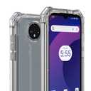 Ailiber for Orbic Joy 2 Phone Case Clear, Orbic Joy 2 Case with Screen Protector, Dual Layer Protection, Shockproof Corners TPU Bumper, Slim Silicone Cell Phone Cover Case-Clear