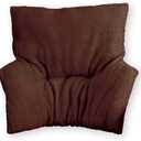 Collections Etc Deluxe Back Rest Support Cushion Brown, 27x27