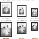 Real Glass Collage Picture Frames - 7 Pack, Gallery Frame Set, Multi Sizes Including 11x14, 8x10, 5x7, Collage Wall Decor for Hanging or Tabletop Display, Black