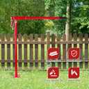 36" T Post Puller Fence Post Puller, Farm Equipment Tractor Accessories, Use Different Chains S Hooks Jacks Tractor Buckets from Ground