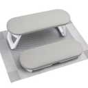 Subay Arm Rest for Nails Tech, Foldable PU Leather Nail Hand Rest for Hand Holder, Nail Stand Pillow with Nail Art Desk Mat for Manicure, Nail Supplies Tech for Salon Home Use - Dark Grey