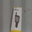 Lamicall Car Charger USB C Compatible with iPhone 17 16 15 Fast Charging [Ultra-Compact, 60% Less Space] 57w Type C Retractable Car Charger Fit Samsung Galaxy S25 S24 Ultra Pixel Android (Grey)