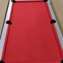 GarveeLife 7 ft Pool Table, Billiard Table with 2 Cue Sticks, Billiard Balls, Cues, Cleaning Brush, X-Legs, Black Cloth, Rustic Grey, 84" L x 46.5" W x 32.7" H