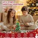 Advent Calendar 2025 - Christmas Tree Building Block Set, 1011 Pieces Christmas Santa Claus Moose Toy Decorations Building Kits for Adults Teen Girls Boys Countdown Calendar Gifts