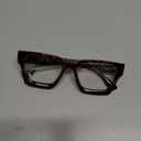 Livho Oversized Eyewear Frame for Woman and Men - Rectangle Fashion Glasses for Computer, Chic Preppy Frame