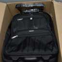 Underseat Carry On Luggage with Wheels, 16-inch Softside Rolling Under Seat Luggage, Lightweight Overnight Carry On Suitcase for Women Men(Black