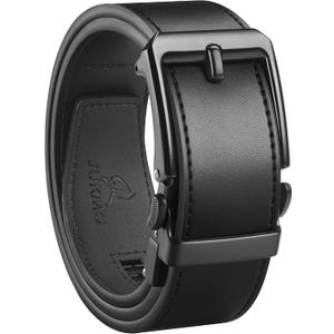 JUKMO 1.5" (38mm) Leather Ratchet Belt for Men in Gift Box
