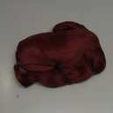 Red Long Wavy Wig with Bangs for Women Heat Resistant Synthetic Hair Wigs for Daily Use(Burgundy)