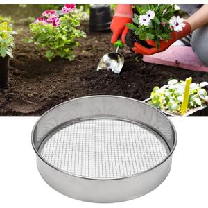 Soil Sieve, Diameter 8 In Garden Soil Sieve