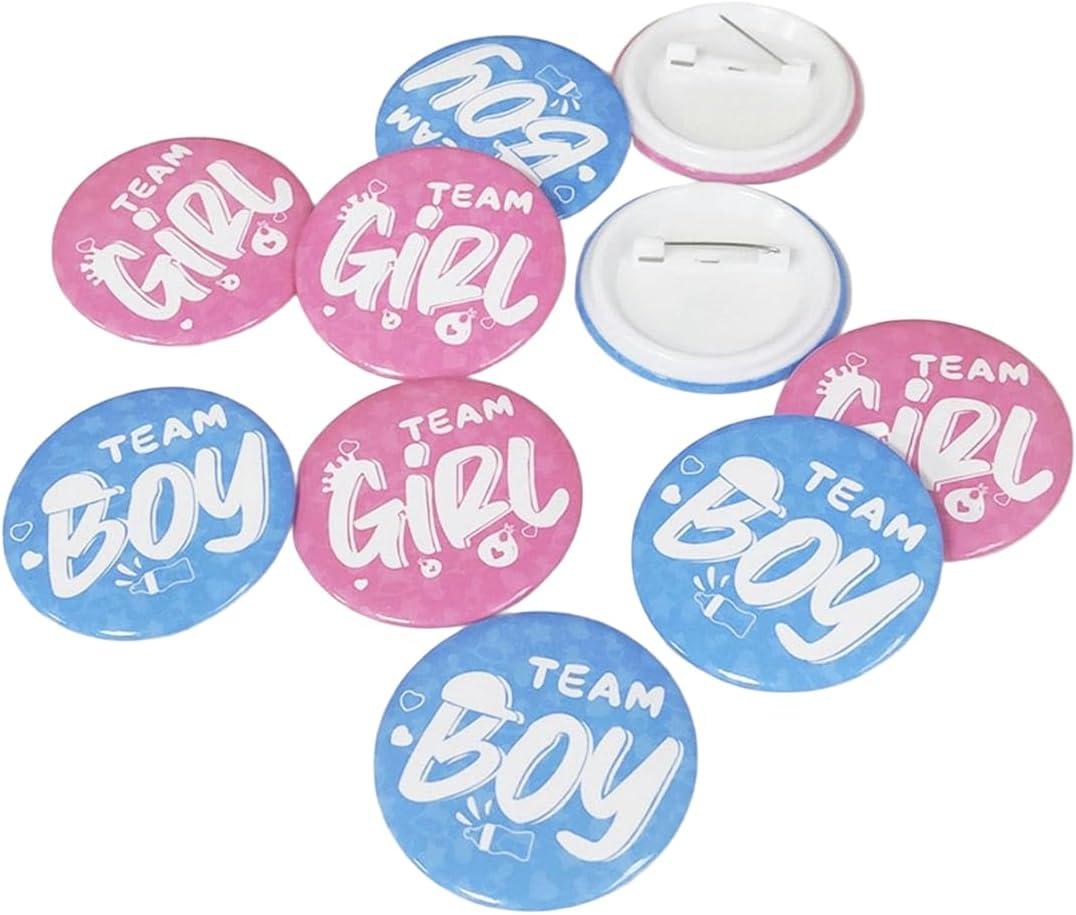10/20pcs Dia 45mm Blue Pink Hen Party Badges Set Bride to be Badge Team Bride Badges Pins Wedding Pin Badge for Bride and Groom Badge (20 pices/ensemble, Style 3)