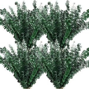 Knitgrip 100 Pcs Large Dried Eucalyptus Stems 17 Inch Natural Real Fresh Eucalyptus Branches for Shower Hanging Fresh Plant Greenery Leaves for Wedding Bathroom Vase Filler DIY Garland Decor