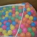 Amazon Basics BPA Free Ball Pit Balls with Storage Bag, Crush-Proof Plastic for Toddlers Kids 12+ Months Play, 6 Bright Colors, Pack of 1000