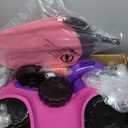 Qaba Push Car for Kids 1-3 Years, 3 in 1 Ride on Sliding Car, Foot to Floor Baby Push Car with Removable Handle, Music, Horn, Canopy, Safety Guardrail for Boys and Girls, Pink