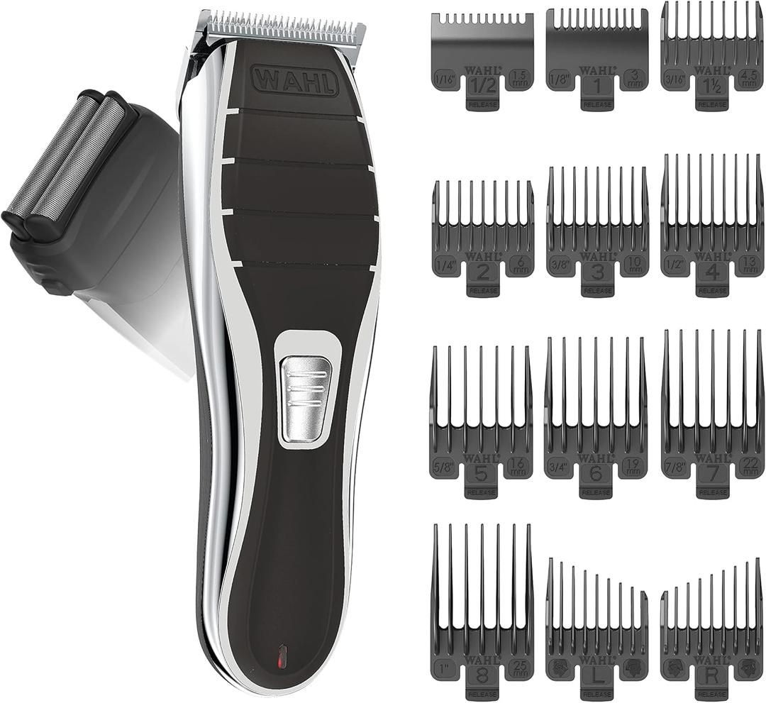 Wahl Clipper 2-in-1 Shaver and Hair Clipper Lithium-Ion Rechargeable Cord Cordless Hair Clipper and Shaver Combo Kit - Model 79568