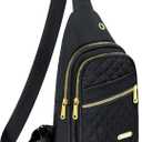 Aisijimo Small Sling Bag For Women Men Casual Crossbody Sling Backpack | Small, Casual, Crossbody, Small, Casual, Crossbody (Black-8003)