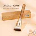 DUcare Angled Foundation Brush for Flawless Makeup Application Professional Liquid, Cream Powder Foundation Brush with Dense Bristles - Contoured for Precise Blending and Buffing