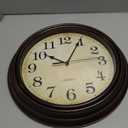 HYLANDA Wall Clock, Bronze Silent Non Ticking Battery Operated Clocks, Decorative for Living Room, Bedrooms, Kitchen, Office (14 inch)