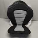 Kayak Seat Deluxe Padded Fishing Boat Seat Deluxe Sit-On-Top Canoe Seat Cushioned - Comfortable Backrest Support Universal Sit with Adjustable Back Strap Detachable Storage Bag