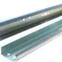 Garage Door Vertical Track Replacement, Galvanized Steel Garage Door Hardware Rails Kit, Set of Left and Right for 2" Light Commercial Side Track Rollers and 7' Foot Tall Garage Door