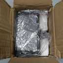 Fovths 2 Pack Christmas Stocking Holders for Mantle Christmas Stocking Holder for Fireplace Stocking Hooks for Mantle Weighted Stocking Hangers with Protective Pad for Xmas Party Decorations (Black)