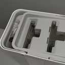 JOYMOOP Mop with Wringer Set for Home, Flat Mop and System, Mops for Floor Cleaning and Wall Cleaner, with 3 Reusable Microfiber Mop Pads