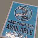 Store Safety Signs,"Hand Sanitizer Available Here" (9 x 12 in, 6 Pack)