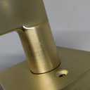 Goldenwarm Gold Passage Door Handles for Hallways & Closets, Zinc Alloy Non-Locking Brushed Gold Closet Door Handles, Heavy Duty Passage Door Hardware (2 Pack)