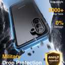 Lanhiem for Samsung Galaxy A57 Phone Case, IP68 Waterproof Black