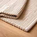 FRELISH DECOR Handwoven Jute Blend Cotton Area Rug - Contemporary Farmhouse Decor- Vintage Rustic Nautical Rugs for Bedroom - Living Room - Kitchen - Classy Home Decor (9'x12')