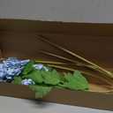 Waipfaru 4PCS Hydrangea Artificial Flowers, Real Touch Flowers, 26.8" Faux Hydrangea Flowers, Latex Real Touch Hydrangeas, Fake Flowers for Home Decor Party Bouquet Wedding Decoration, Blue