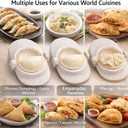 Dumpling Maker Set with Dough Cutter, Easy One-Press Dumpling & Pastry Press Mold for Home Cooking, No Leaking, Secure Seal, 3 Sizes (4", 3", 2.6")