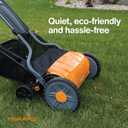Fiskars Push Mower - 17" Cut Width Manual Reel Mower with No Motor - Grass Cutter with Steel Blades that Stay Sharp - Eco-Friendly Cordless Grass Trimmer for Lawn Care