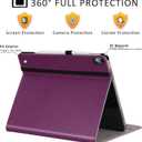 ZtotopCases for iPad Air 13 Inch M4/M3/M2 (2026/2025/2024), Premium Leather Folio Cover, Supports iPad Pencil Charging, Auto Sleep/Wake, Multiple 4 Angles Purple
