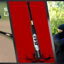34in Steel Baseball Bat 2.7LBS Weighted for Youth and Adult 2" Barrel Heavy Duty Bats for Home, Black