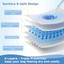 Reusable Dog Diapers Female 3 Pack Washable Highly Absorbent, Flexible, Leak-Proof for Dog Period, Heat Incontinence, Potty Training (Small)