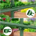 50 Pieces Adjustable Plant Trellis Connector Clip Plastic Connector Stakes Garden Plastic A-Type Connecting Joint Buckle Clip for Gardening Metal Steel Plant Supports (11 mm)
