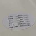 Trimming Shop Ivory Round Polyester Tablecloth, 120inch / 305cm Dia. Premium Circular Linen Table Cover, Washable Fabric Table Cloth for Dining Table, Banquets, Weddings, Parties, 1pc